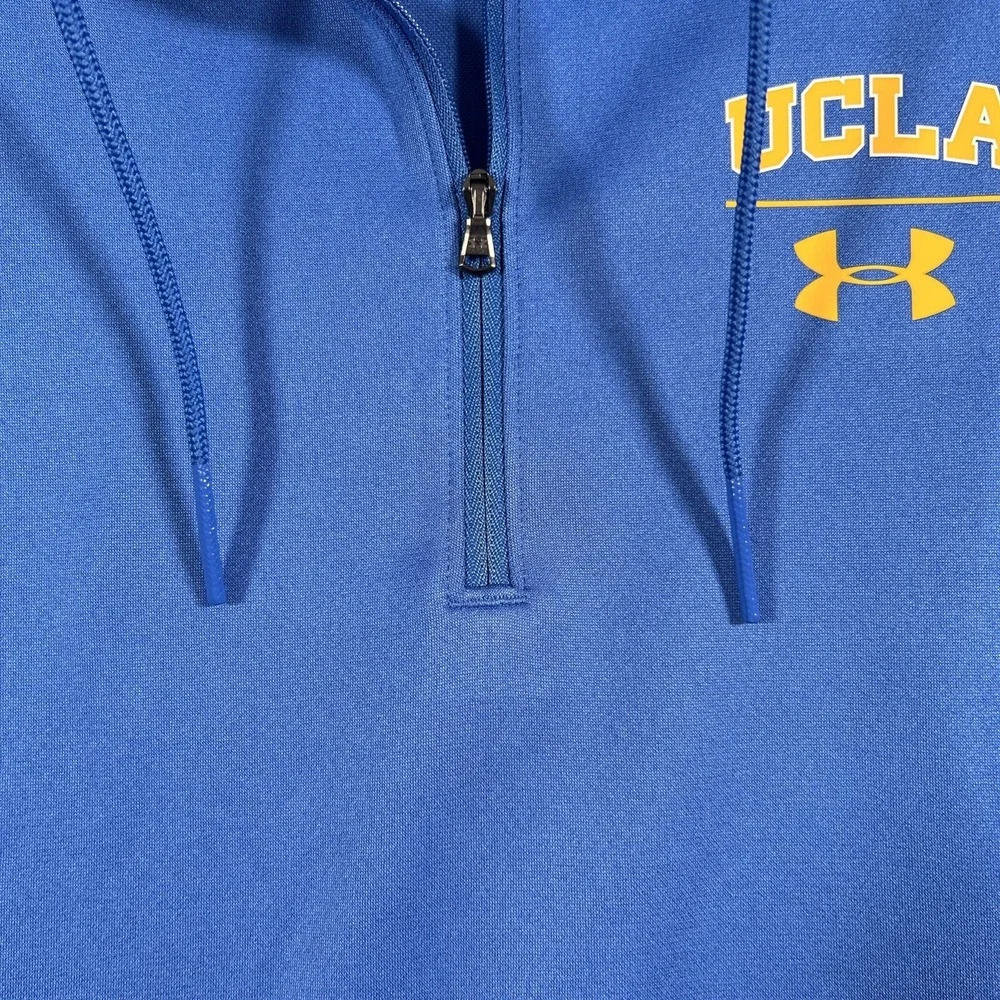 UCLA Bruins Under Armour Pullover Women's Medium Blue 1/4 Zip Loose Los Angeles